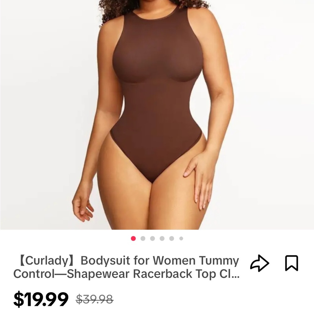Shape Wear Body Suit - Brown